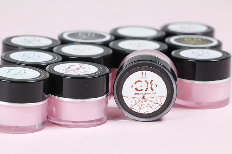 Long Last Shining Colorful 3d Designing Nail Art Paint UV Gel Nail Polish Pulling Silk Spider Gel