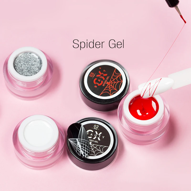 Long Last Shining Colorful 3d Designing Nail Art Paint UV Gel Nail Polish Pulling Silk Spider Gel
