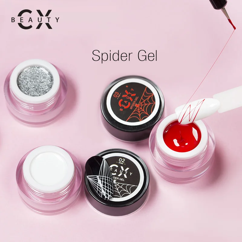Wholesale customized nail spider varnish nail art design line colors drawing uv gel