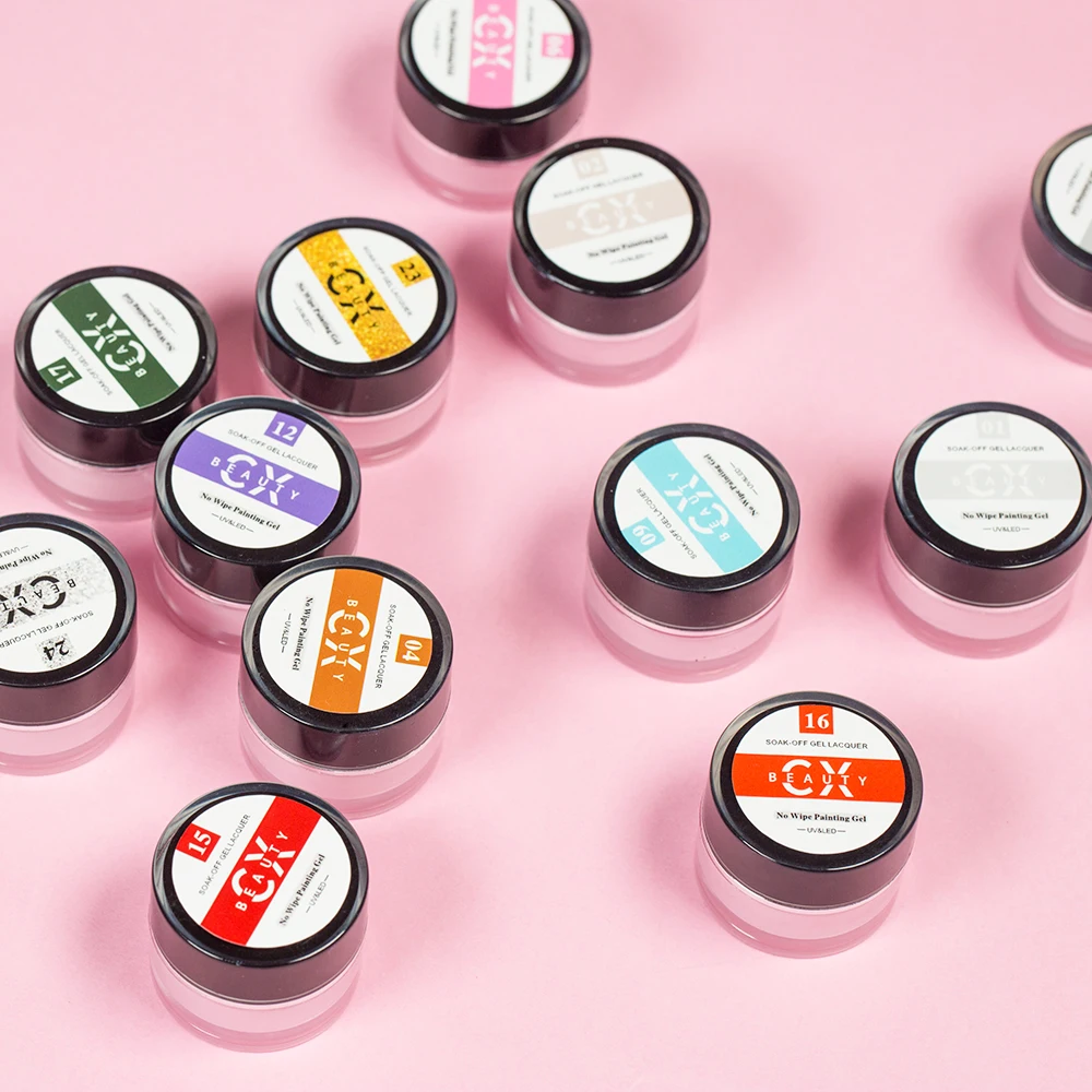 Factory Wholesale Free Sample OEM Private Label 41 color stamping gel Art Nail Painting