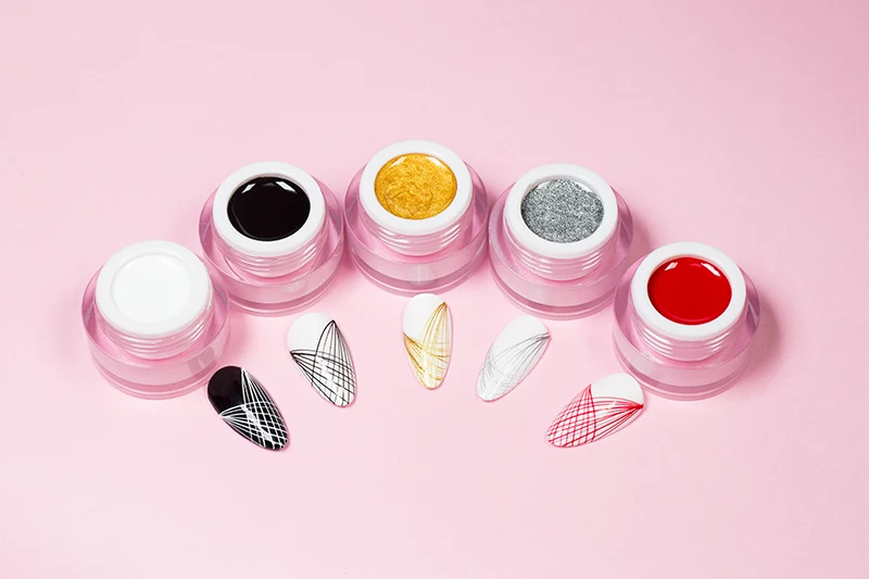 Long Last Shining Colorful 3d Designing Nail Art Paint UV Gel Nail Polish Pulling Silk Spider Gel