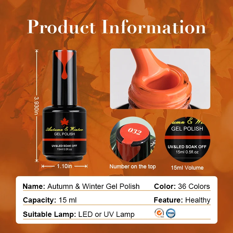 New Arrival Autumn and Winter Gel Polish Wholesale Uv Led Lamp Lasting Gel Polish