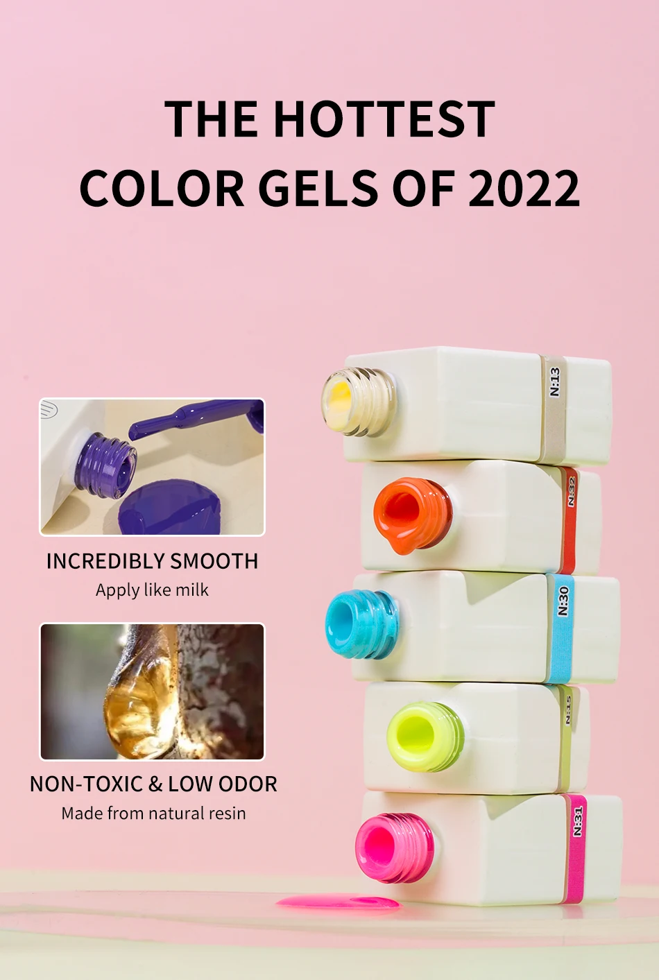 Hot Sale OEM/ODM 58 Colors Color Gel UV Gel Polish Wholesale