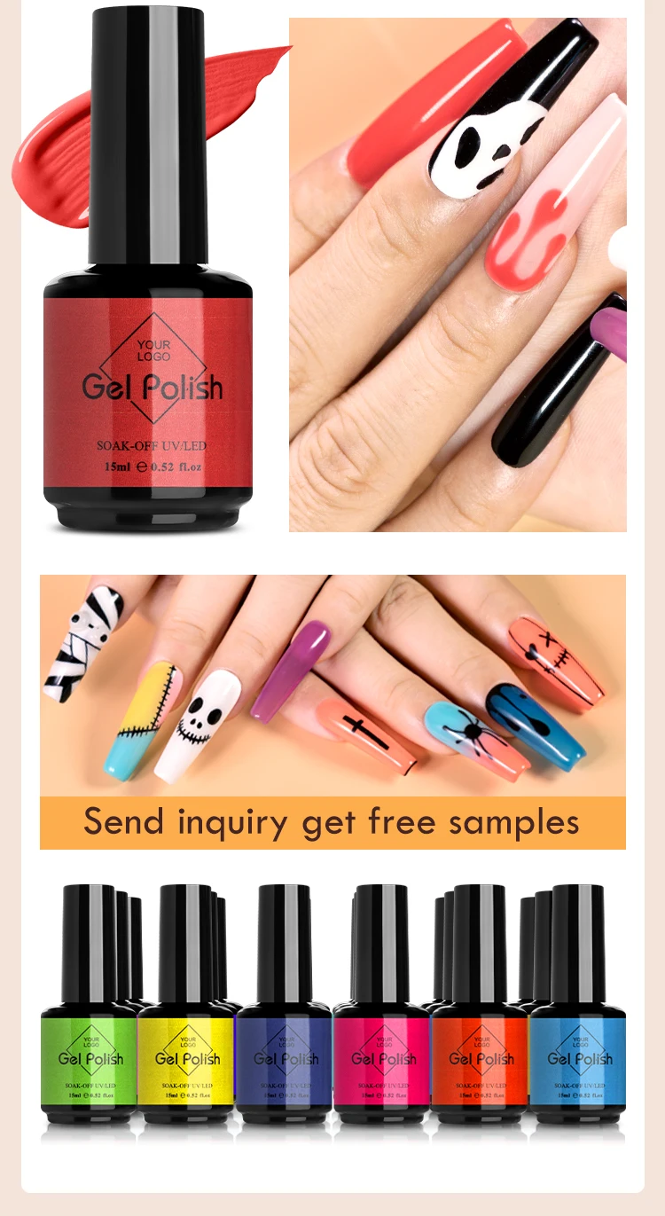 CAIXUAN Soak Off Nude Healthy Natural Color Rubber UV/LED Autumn Nail Gel Polish