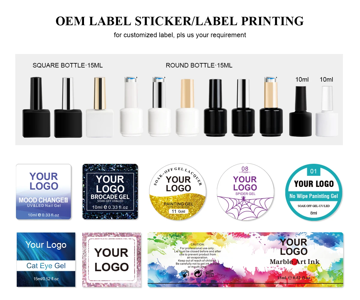 Free Samples Factory Price Color Gel 453 Colors for Your Choice Wholesale UV Gel Polish