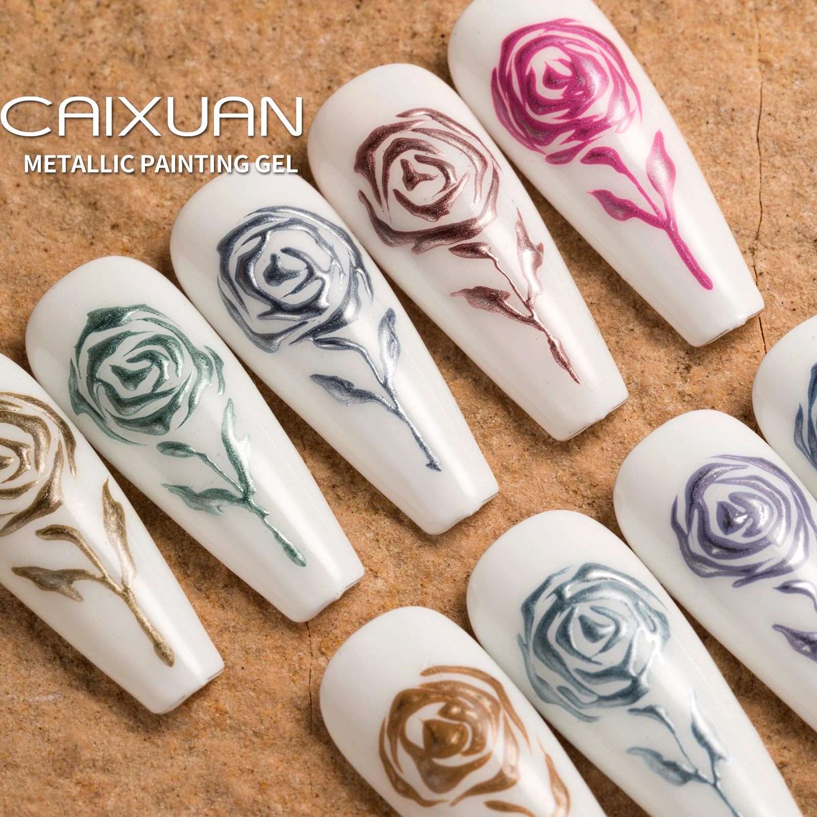 wholesale private label Top quality metallic painting gel polish nail art metal mirror nail polish uv gel