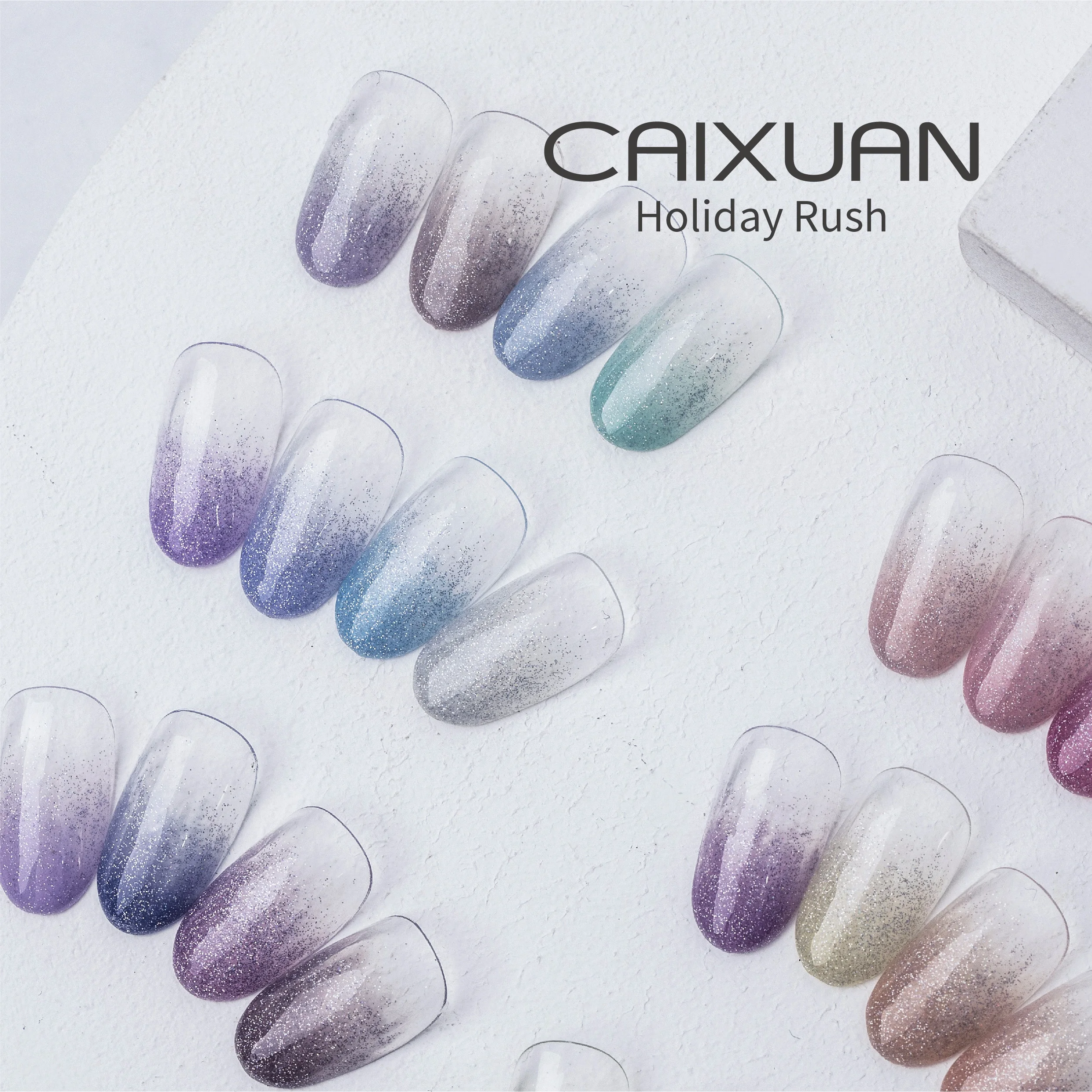 Caixuan Brand New Holiday Rush Gel UV/LED Gel Easily Soak Off