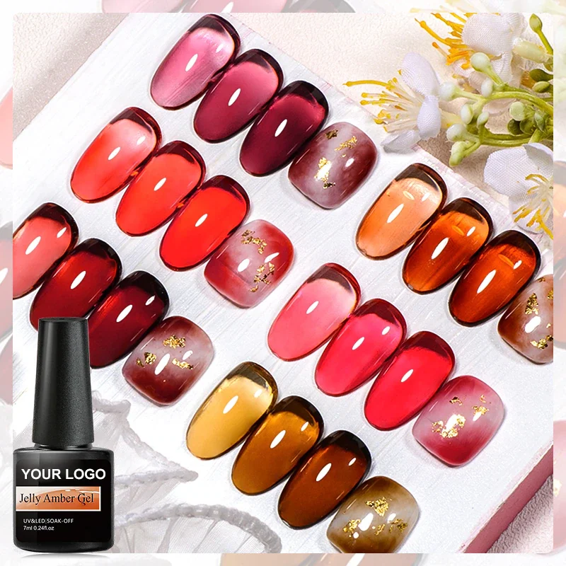 Amber Gel High Quality Gel Nail Polish UV Gel Colour for nail salon