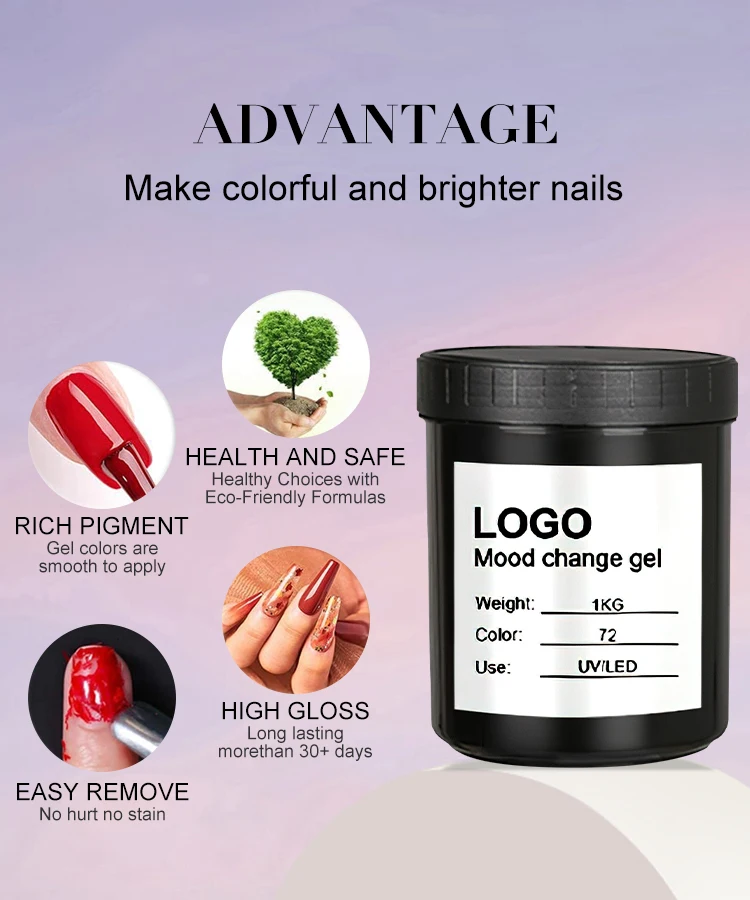 Hot Sale Mood Change Gel OEM/ODM Wholesale UV Gel Polish 1kg/5kg