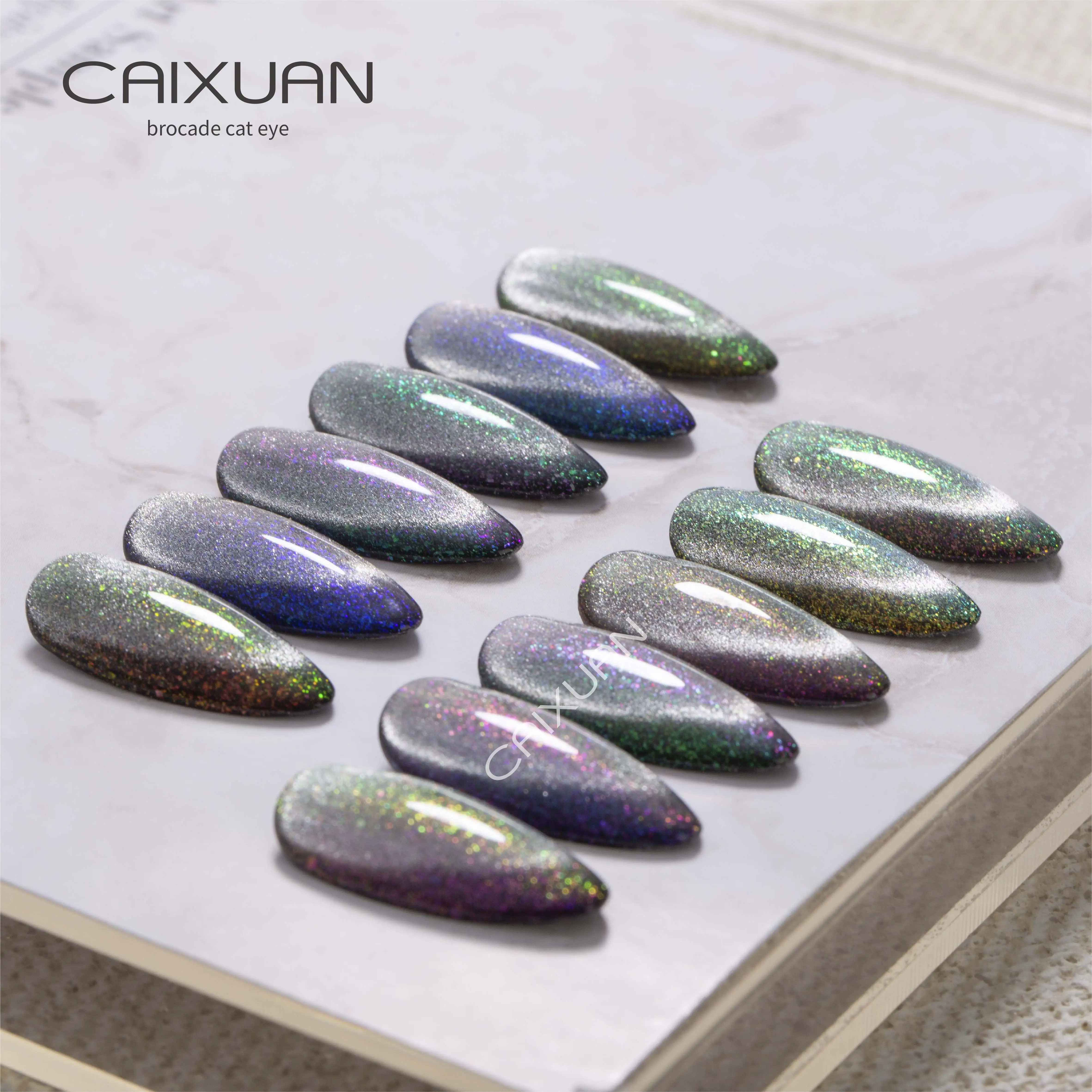 CX nail beauty manufacturer oem brocade Cat Eye Gel polish