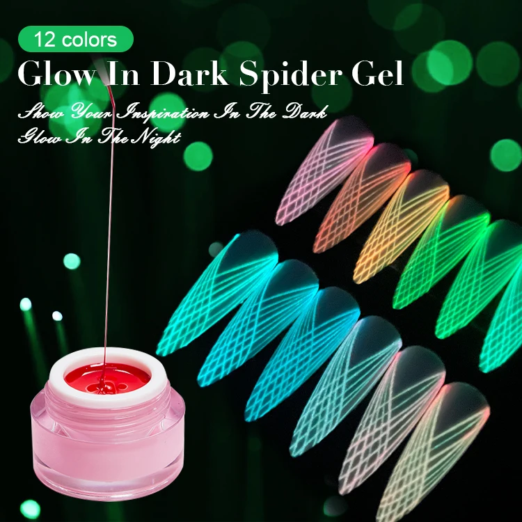 Nail Art Glow in Dark Spider Gel Wholesale Nail Supplies