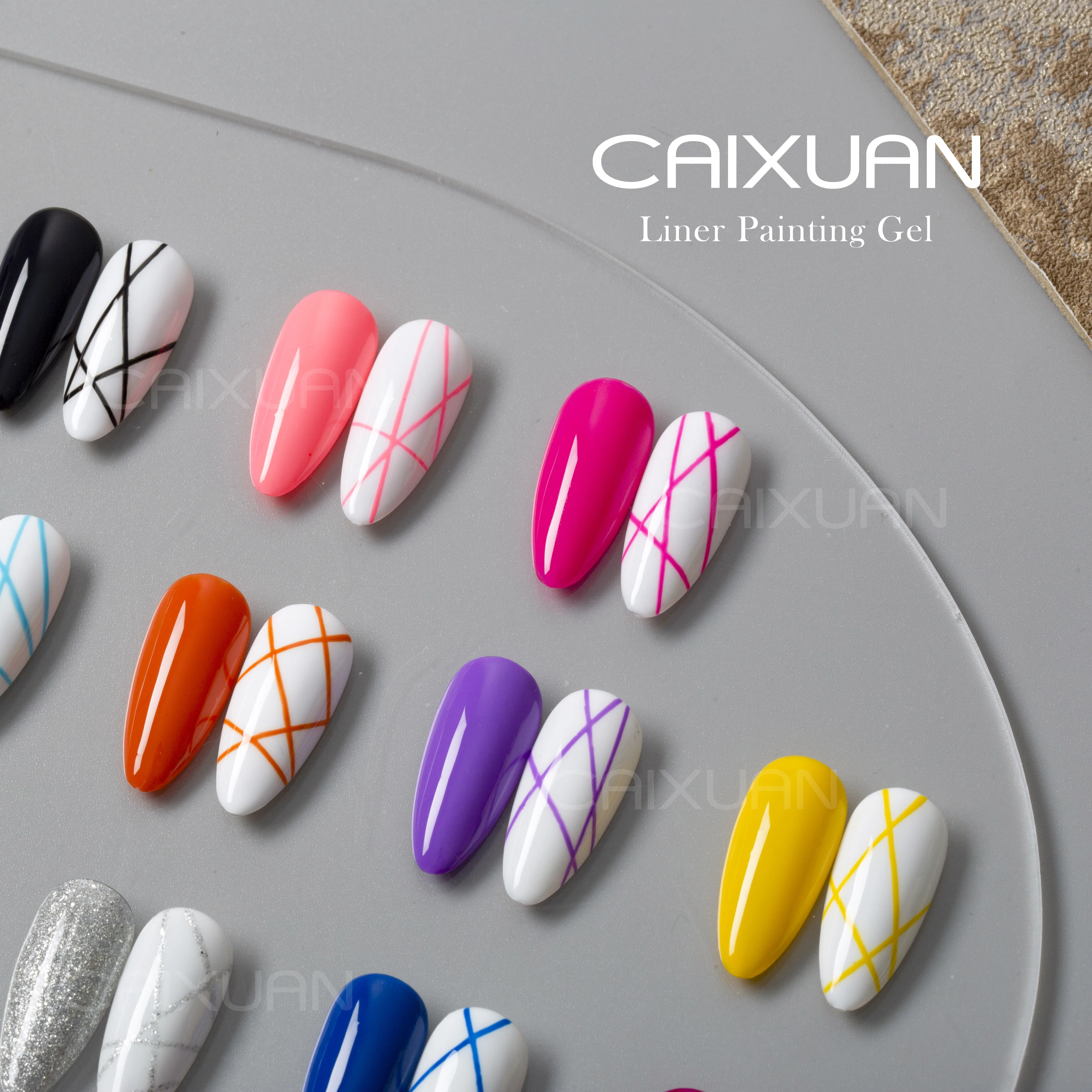 Professional wholesale uv led gel nail polish liner gel for nail art
