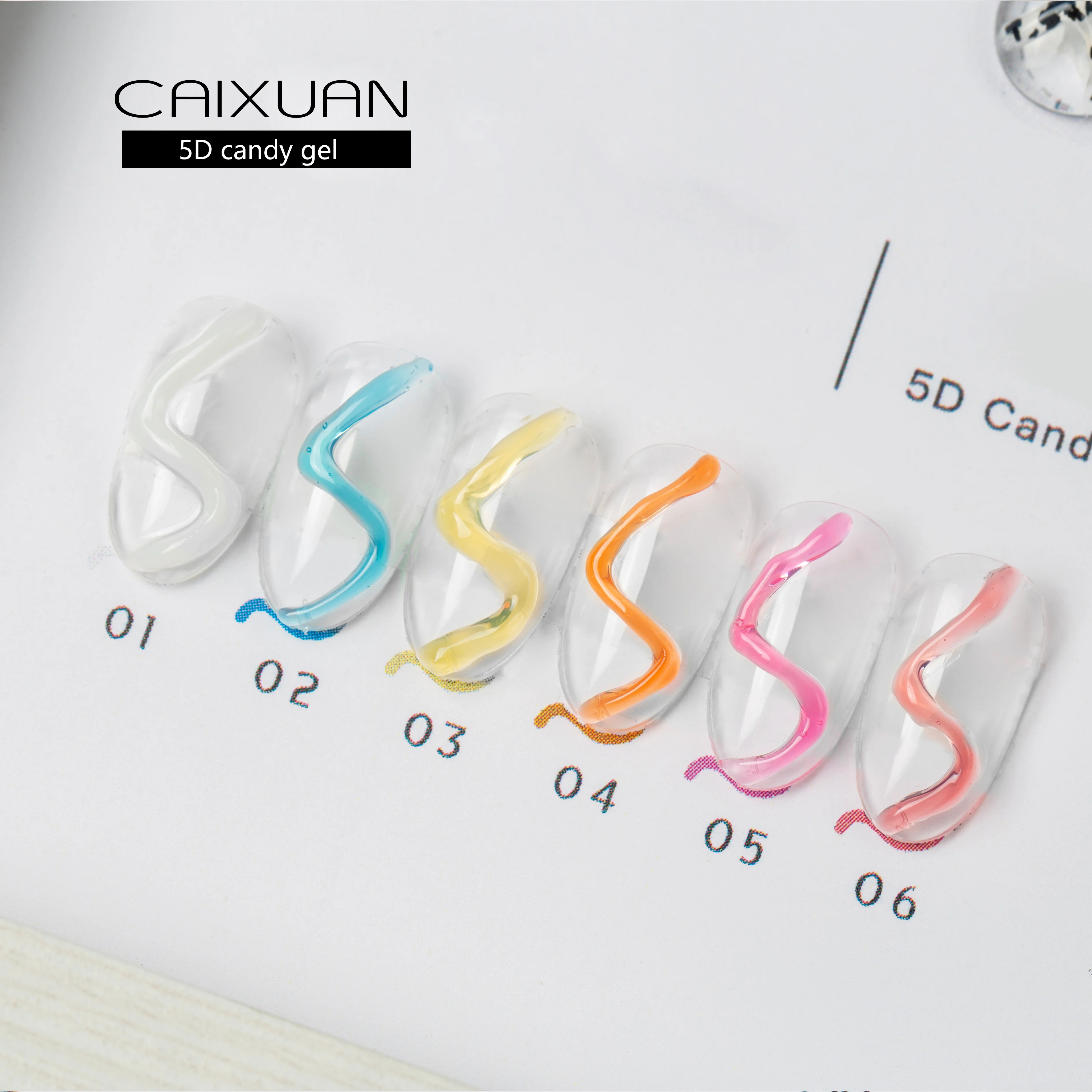 Free Samples Wholesale 5D Candy Gel Easy to Soak-off OEM/ODM