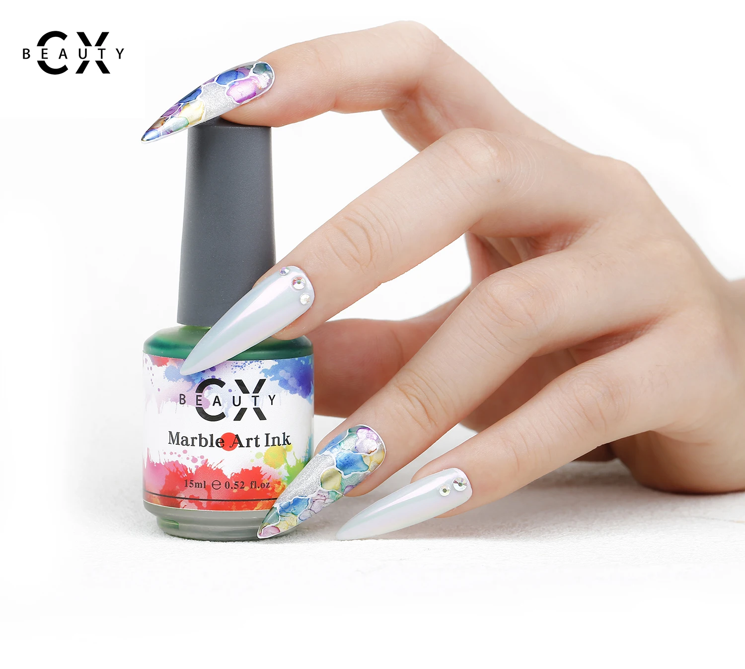 Wholesale 15ml/10ml nail beauty metallic marble ink gel uv led blossom gel long lasting