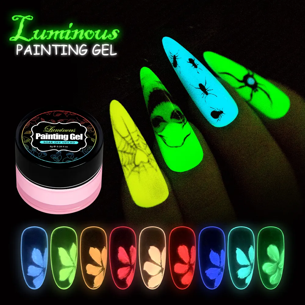 Caixuan Luminous Painting Gel for Nail Salon UV Gel Polish Nail Art - Image 7