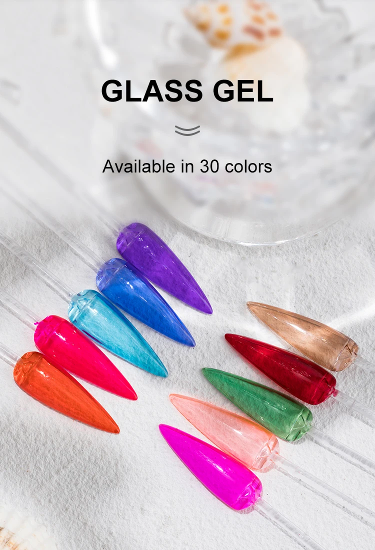 Caixuan High Quality Glass Gel OEM/ODM Wholesale 30 Colors UV Gel Polish