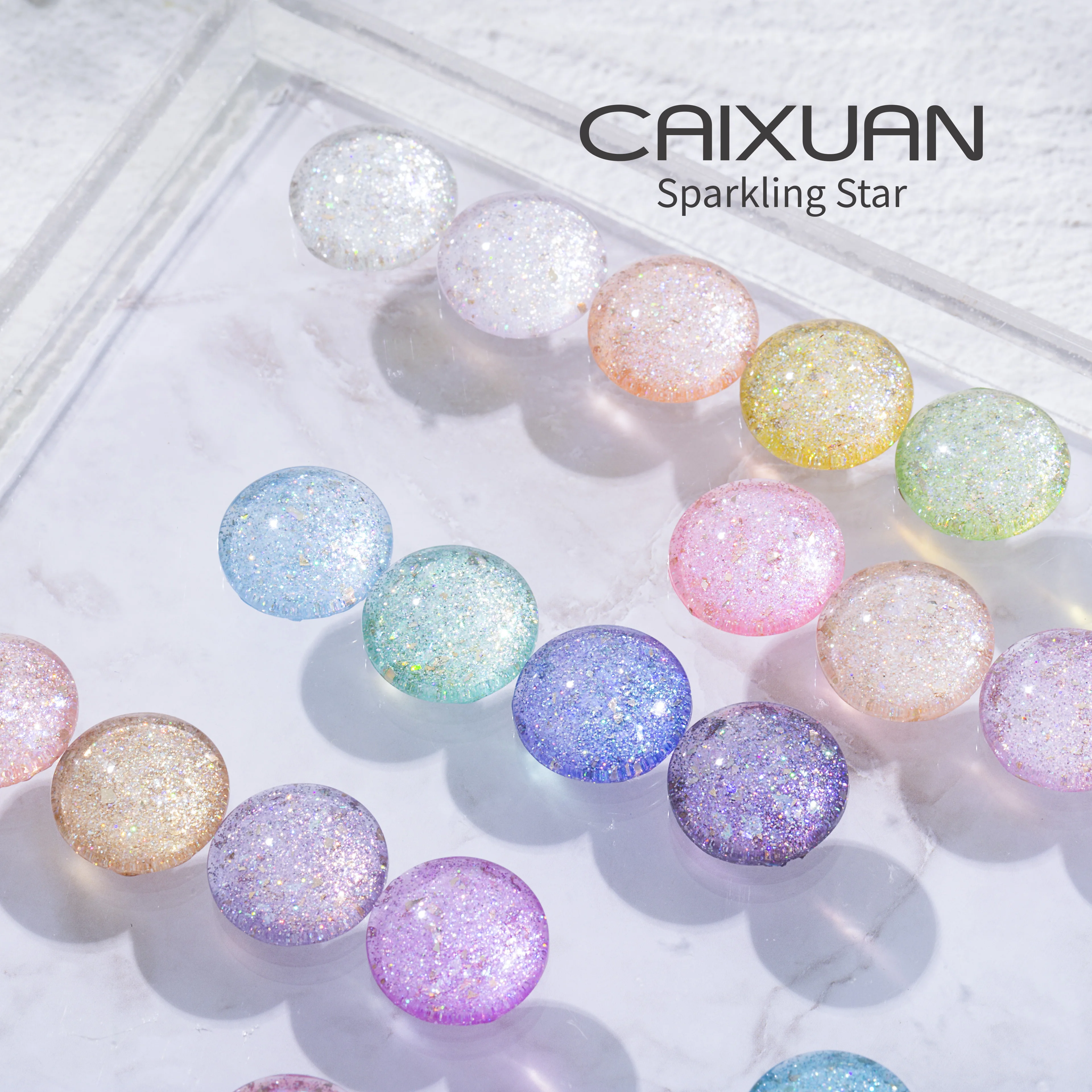 CX Beauty Sparking Star Gel 24 Colors Soak Off Nail Supply