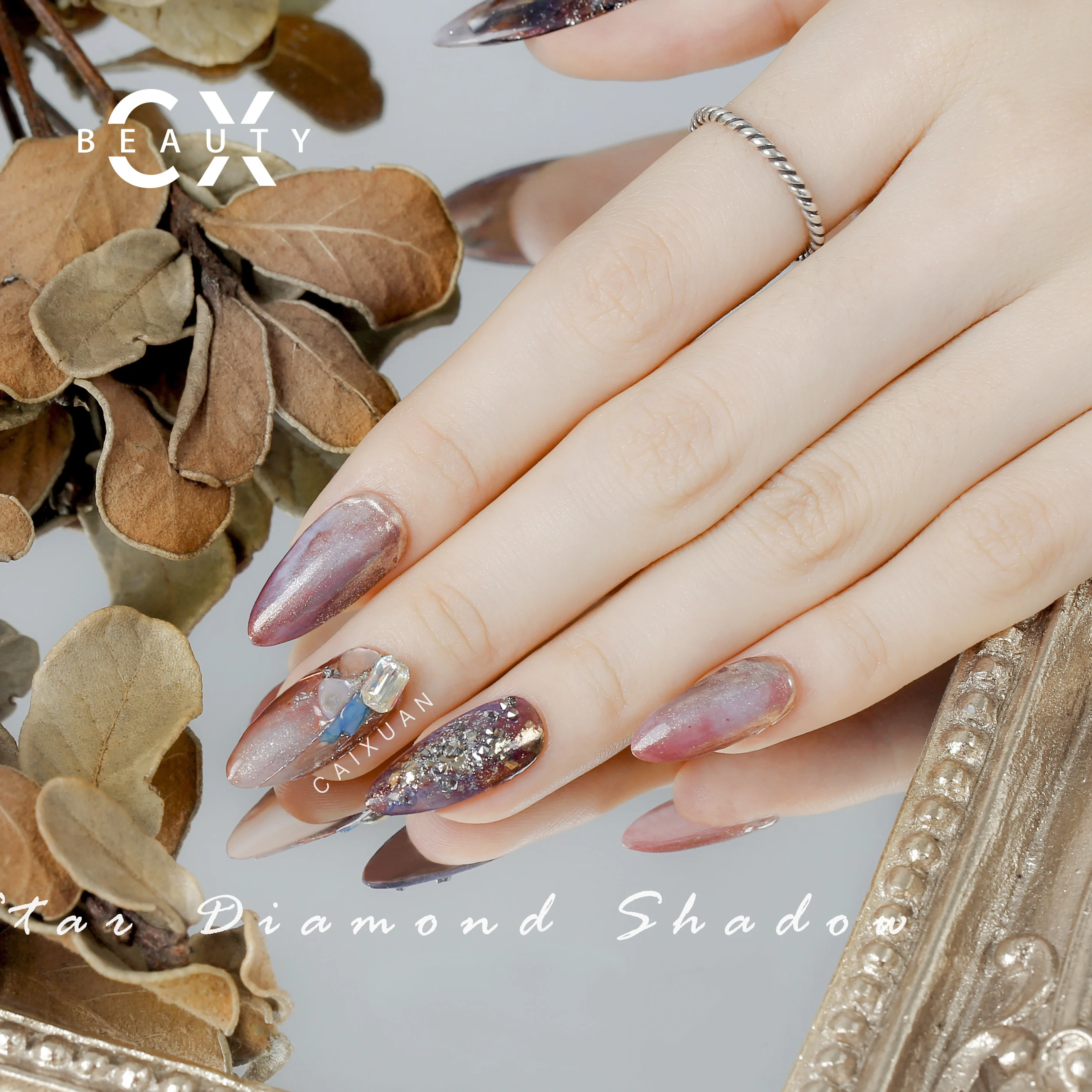 CX BEAUTY star diamond shadow Nail Gel Polish without HEMA Wholesale Nail Supplies Uv Gel factory