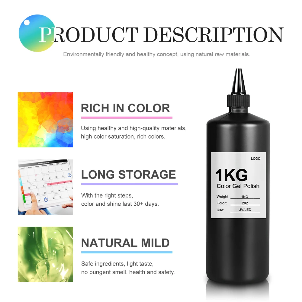 Caixuan 453 Color Gel High Quality UV Gel Polish Wholesale 1kg/5kg Package