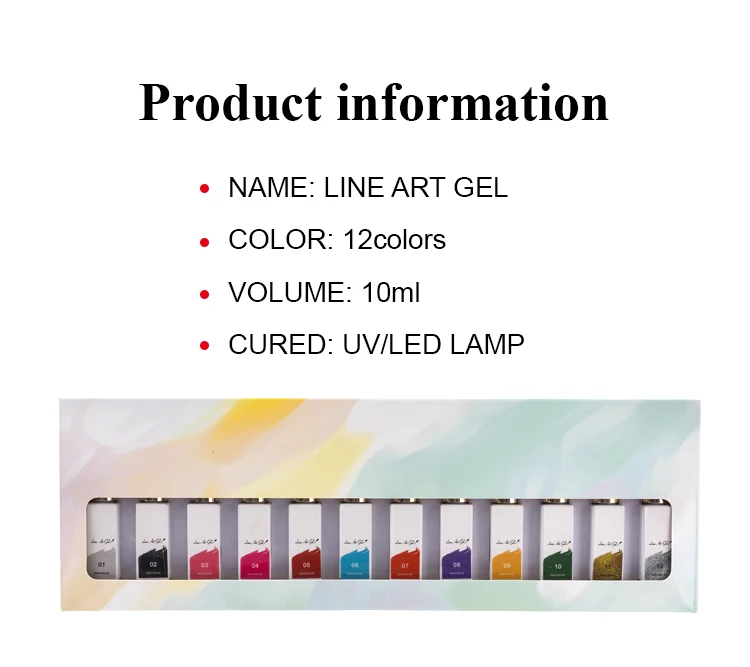 Customized Liner Art Gel OEM/ODM Wholesale UV Gel Polish for Nail Art