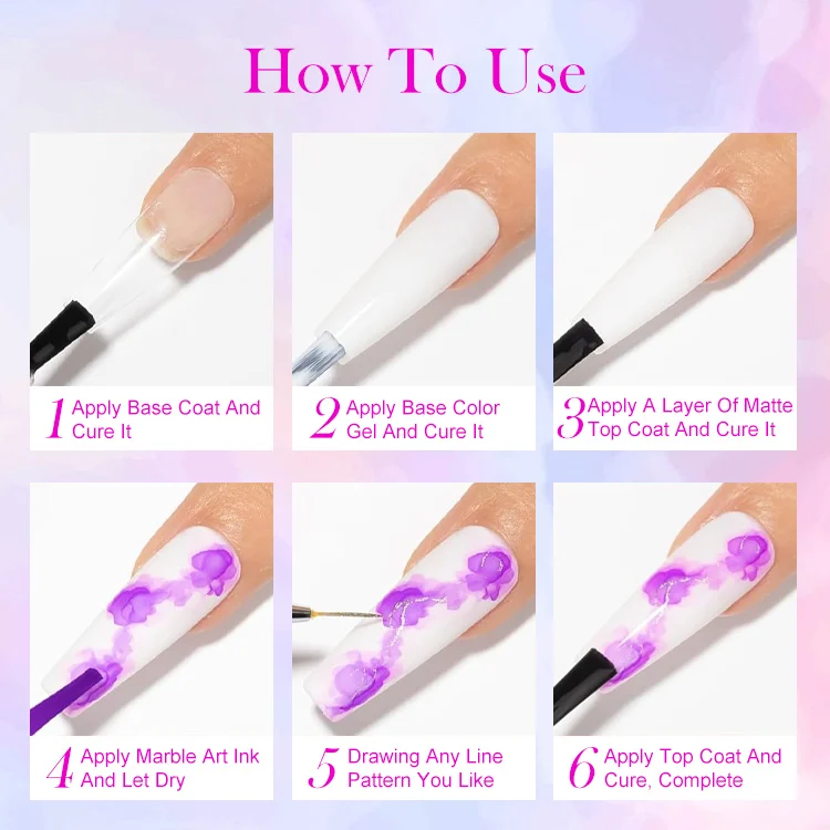 Wholesale OEM/ODM Mable Art Ink for Nail Salon 56 Colors Mable Ink