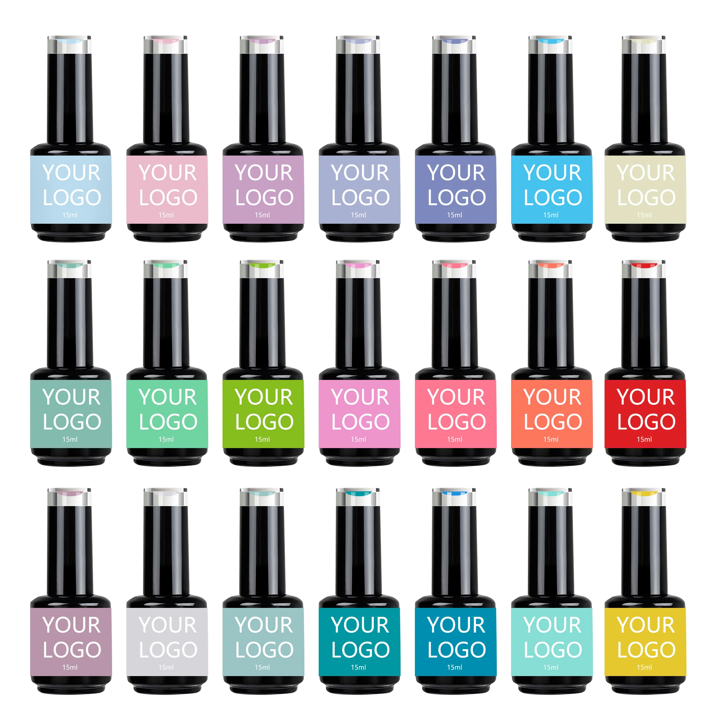 CX Beauty Free Sample Gel Nail Polish Custom Hema Free Estimate Gel 15ml Color UV Nail Gel Polish