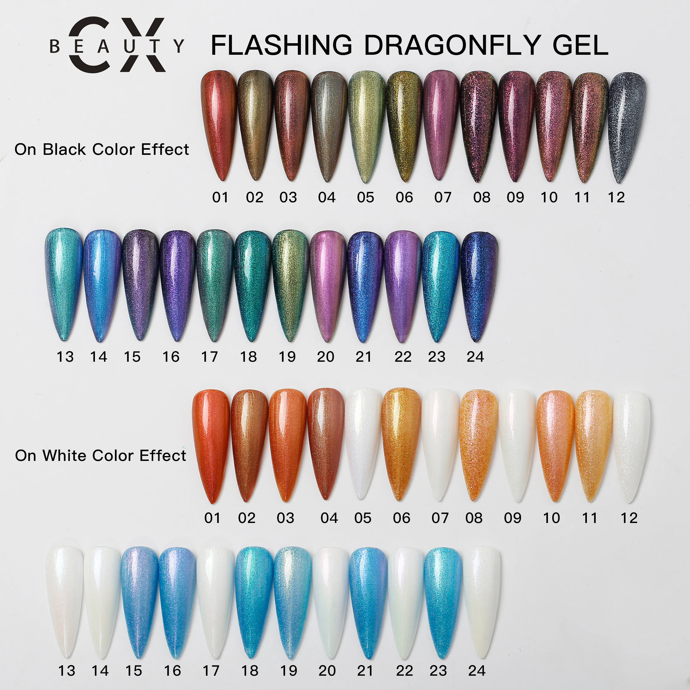 UV GEL nail product OEM 24 colors Shiny Color gel polish for professional nail supplier