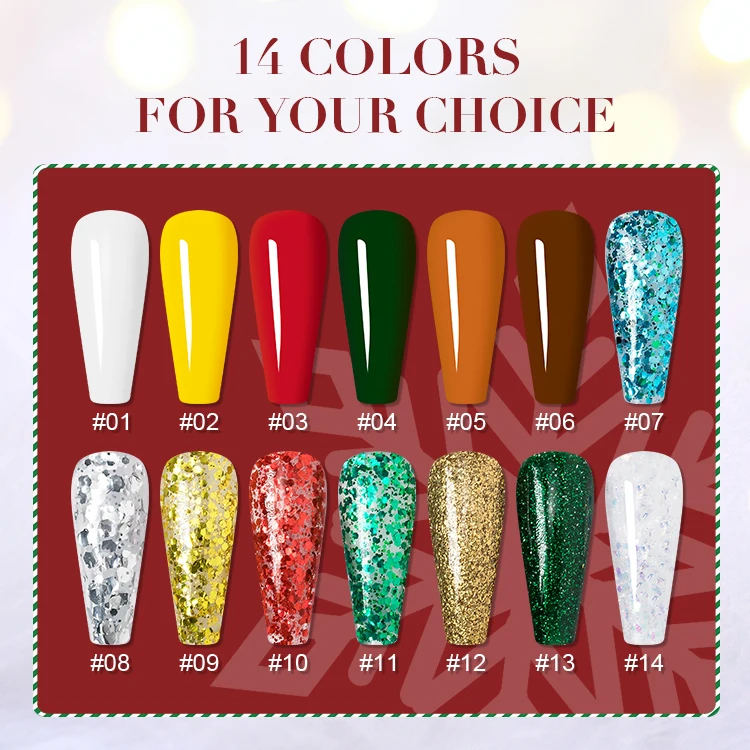 Hot 15ml Christmas Color Gel High Pigment UV Gel Polish