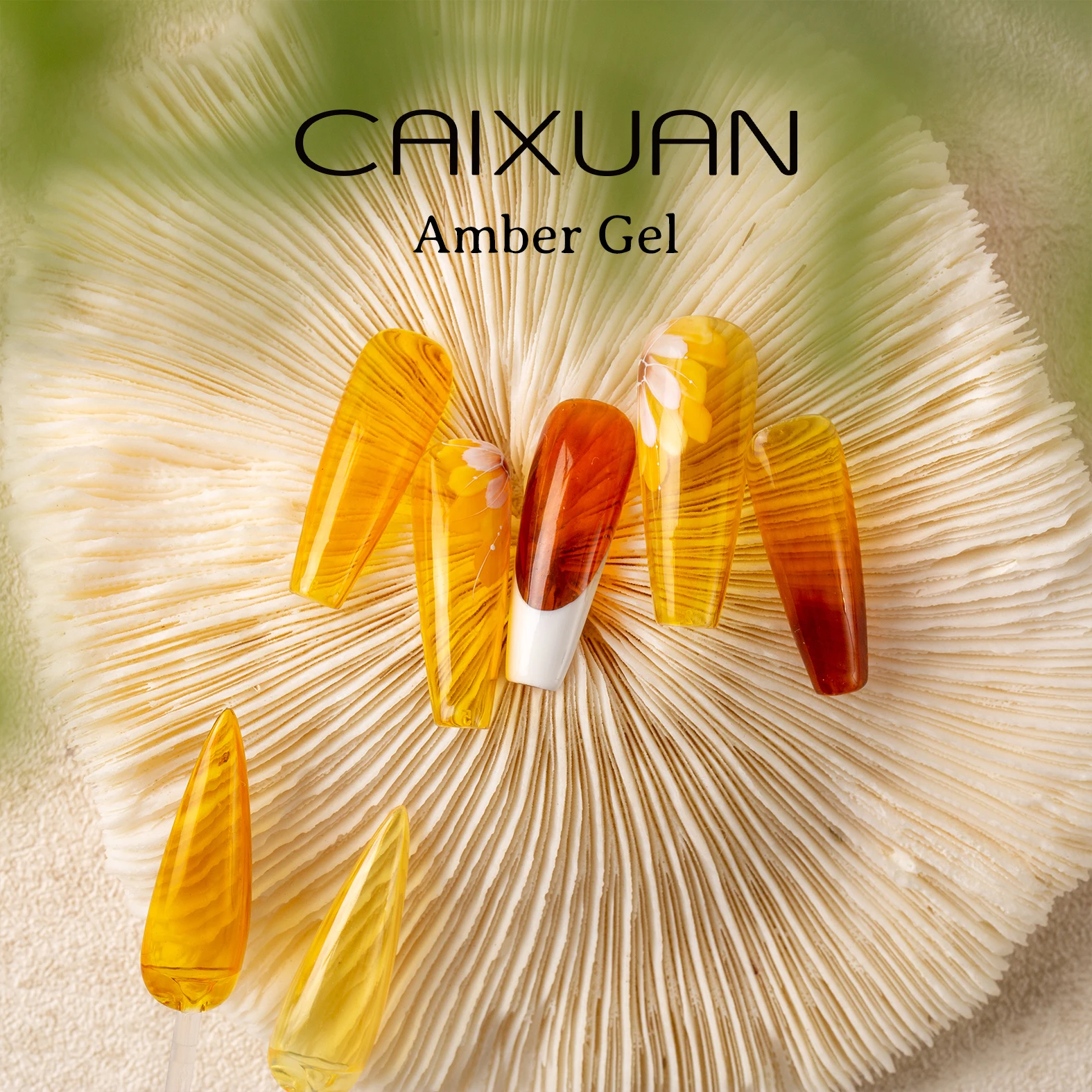 Halloween semi nail colors for nail art uv amber gel customize label