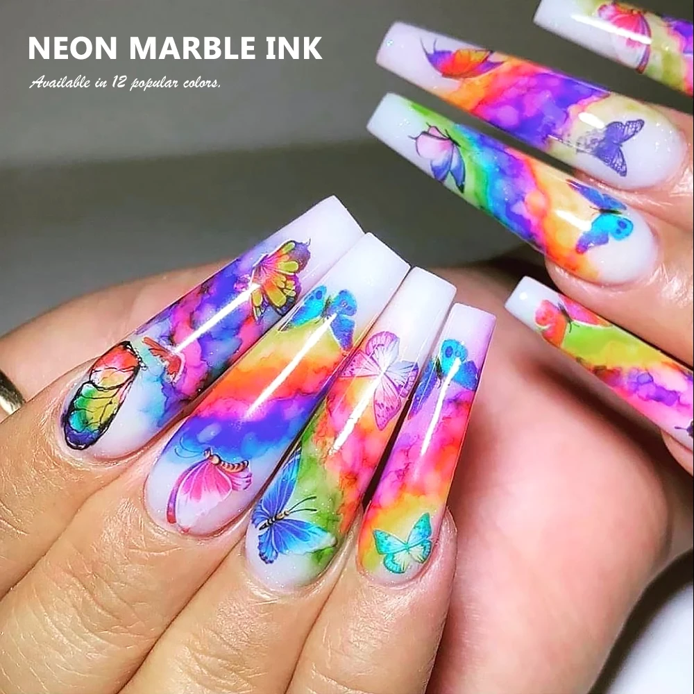 Free Sample OEM/ODM Neon Mable Ink for Nail Salon Professional Nail Supply