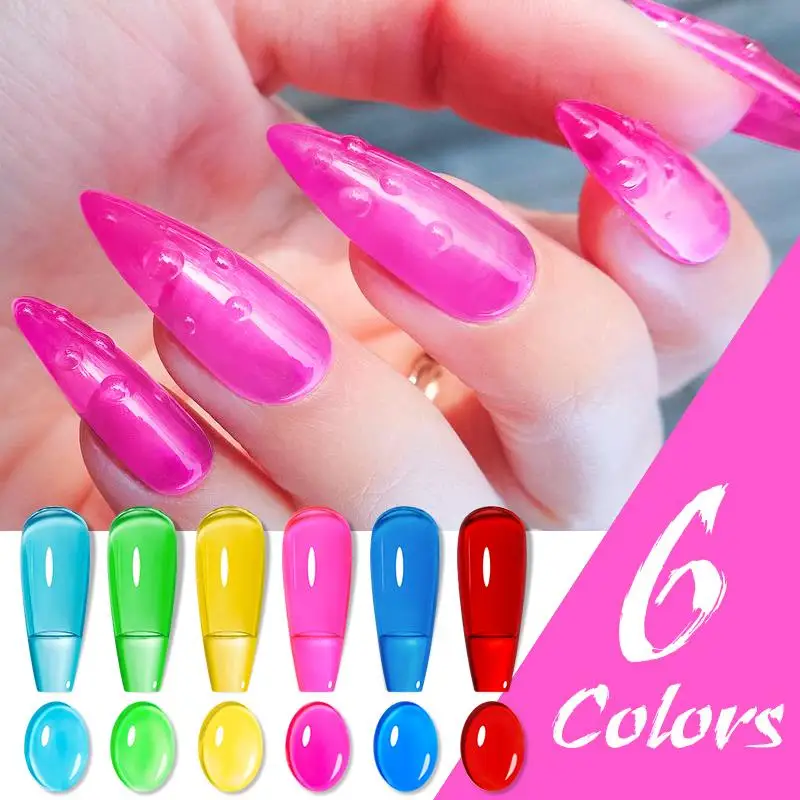 CAIXUAN Summer color Jelly gel New Arrivals Best Gel Polish ICE Nude Pink Skin Color