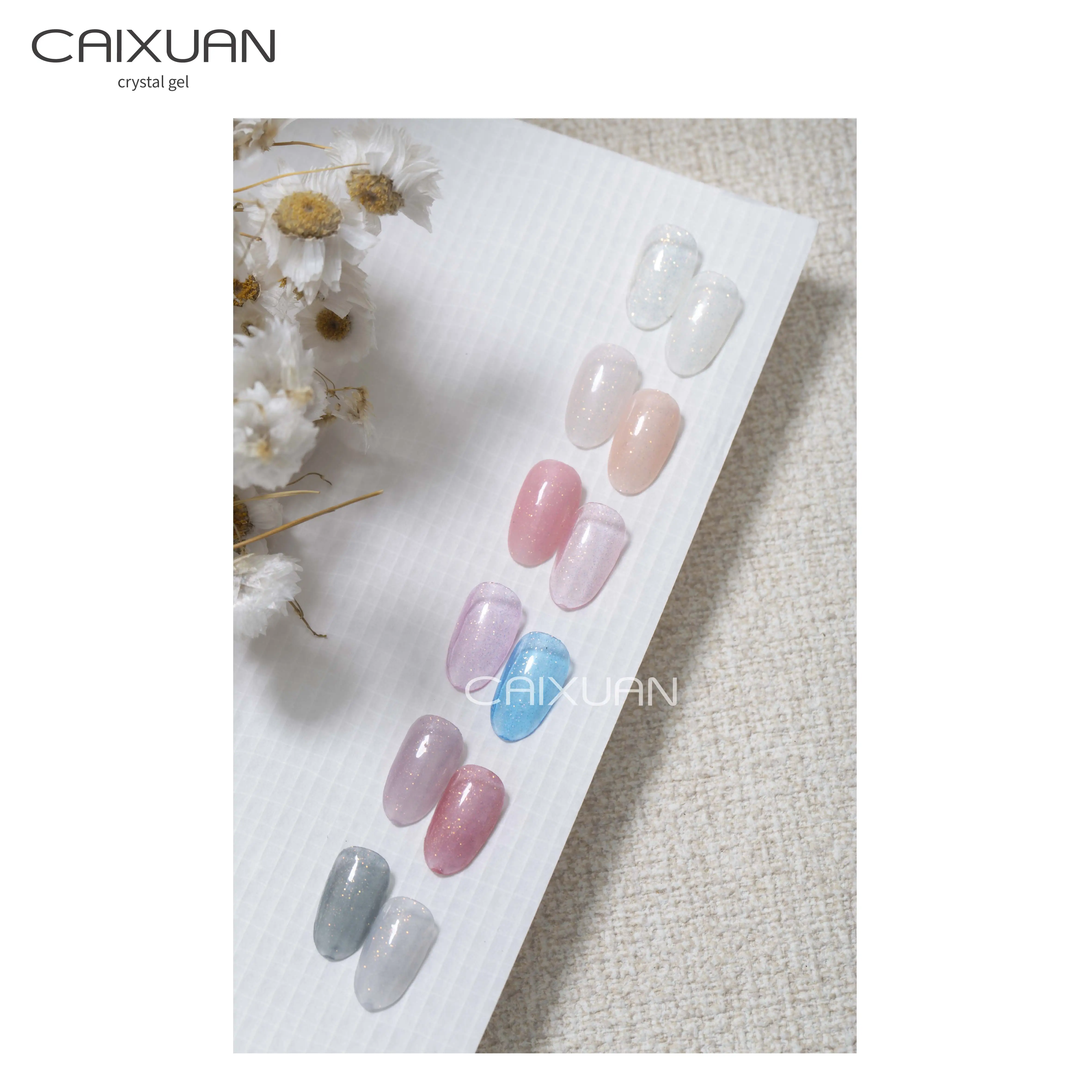 CX Beauty Crystal Gel 12 Colors Soak Off Nail Supply Wholesale
