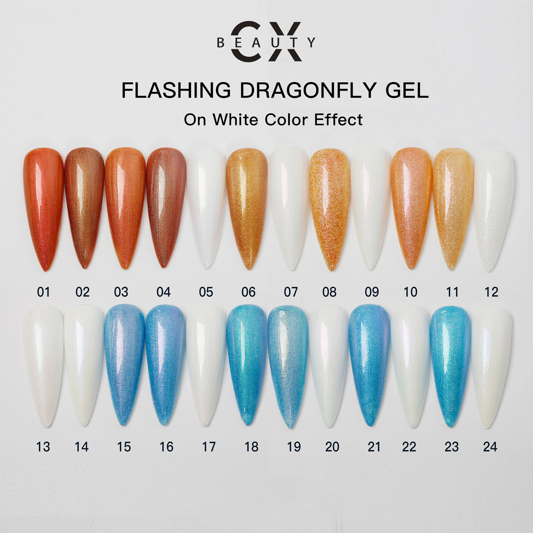UV GEL nail product OEM 24 colors Shiny Color gel polish for professional nail supplier
