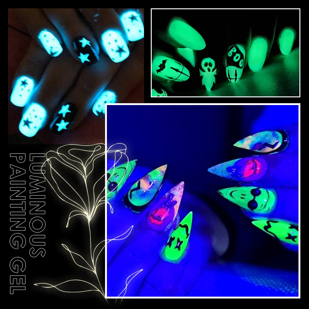 Caixuan Luminous Painting Gel for Nail Salon UV Gel Polish Nail Art