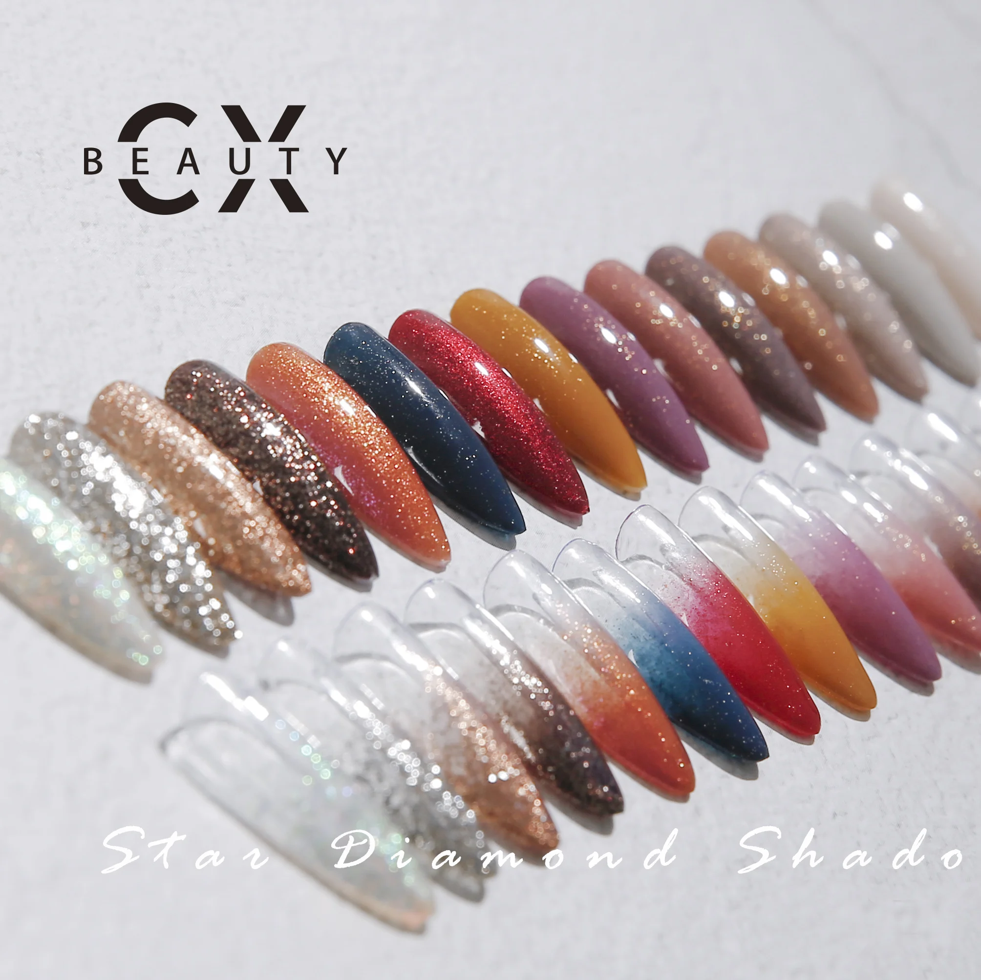 CX BEAUTY star diamond shadow Nail Gel Polish without HEMA Wholesale Nail Supplies Uv Gel factory