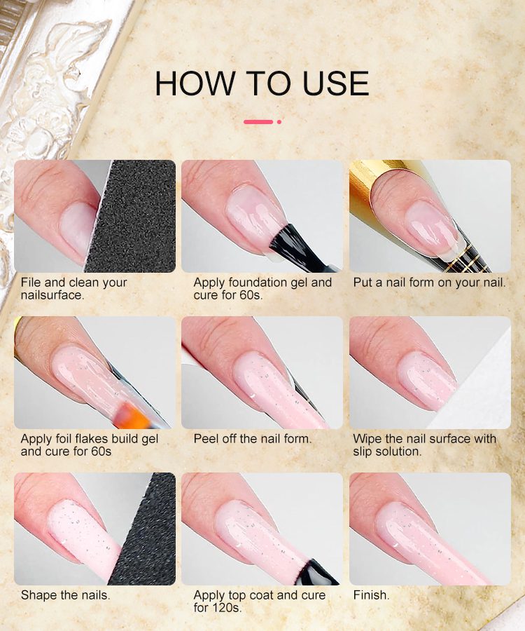 foil flake builder gel