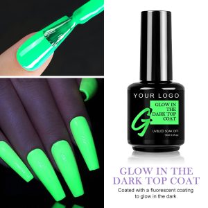Glow in the dark top coat