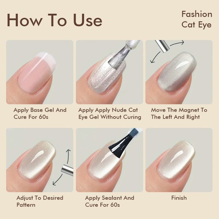 Nude Cateye Gel Polish