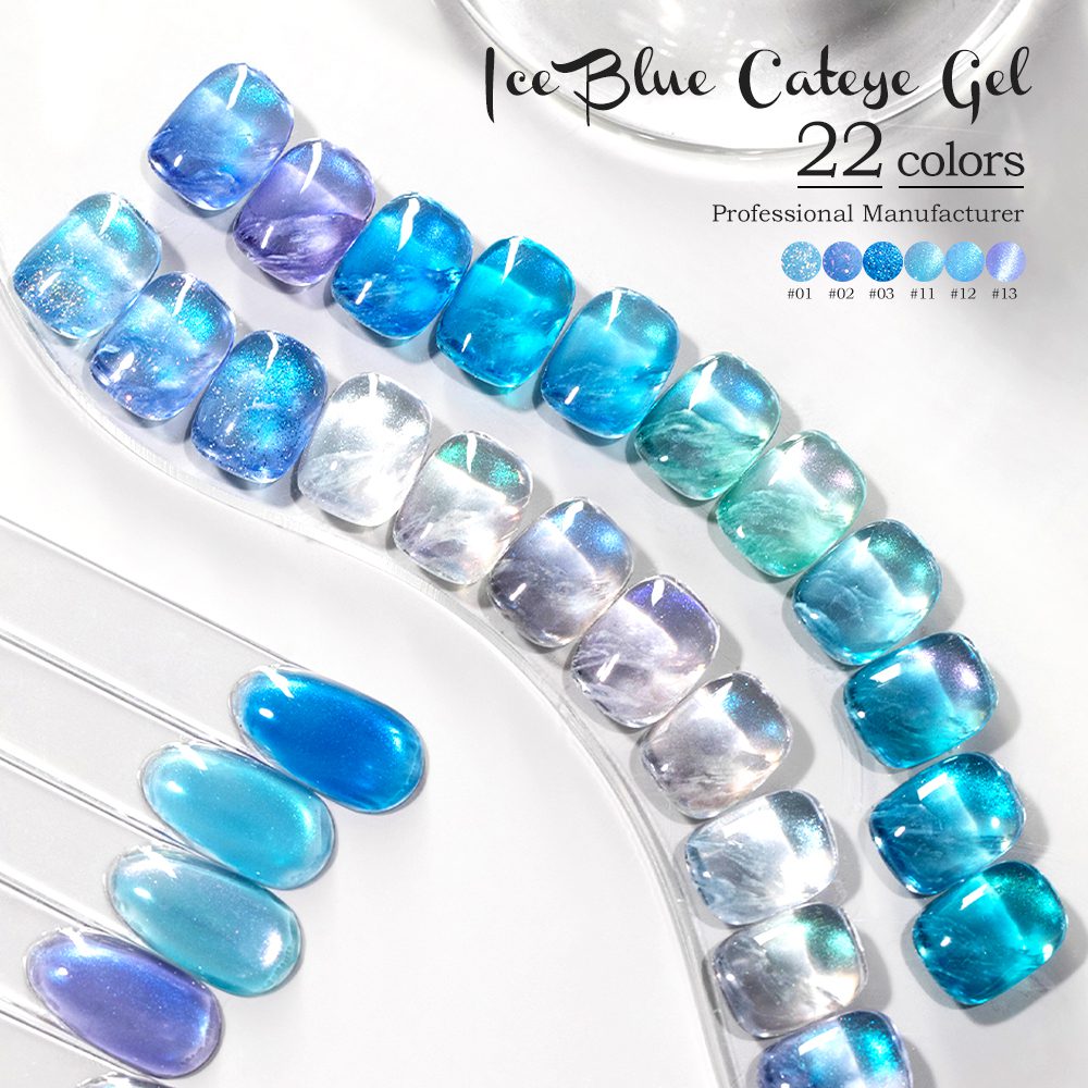 CAIXUAN Ice Blue cateye gel